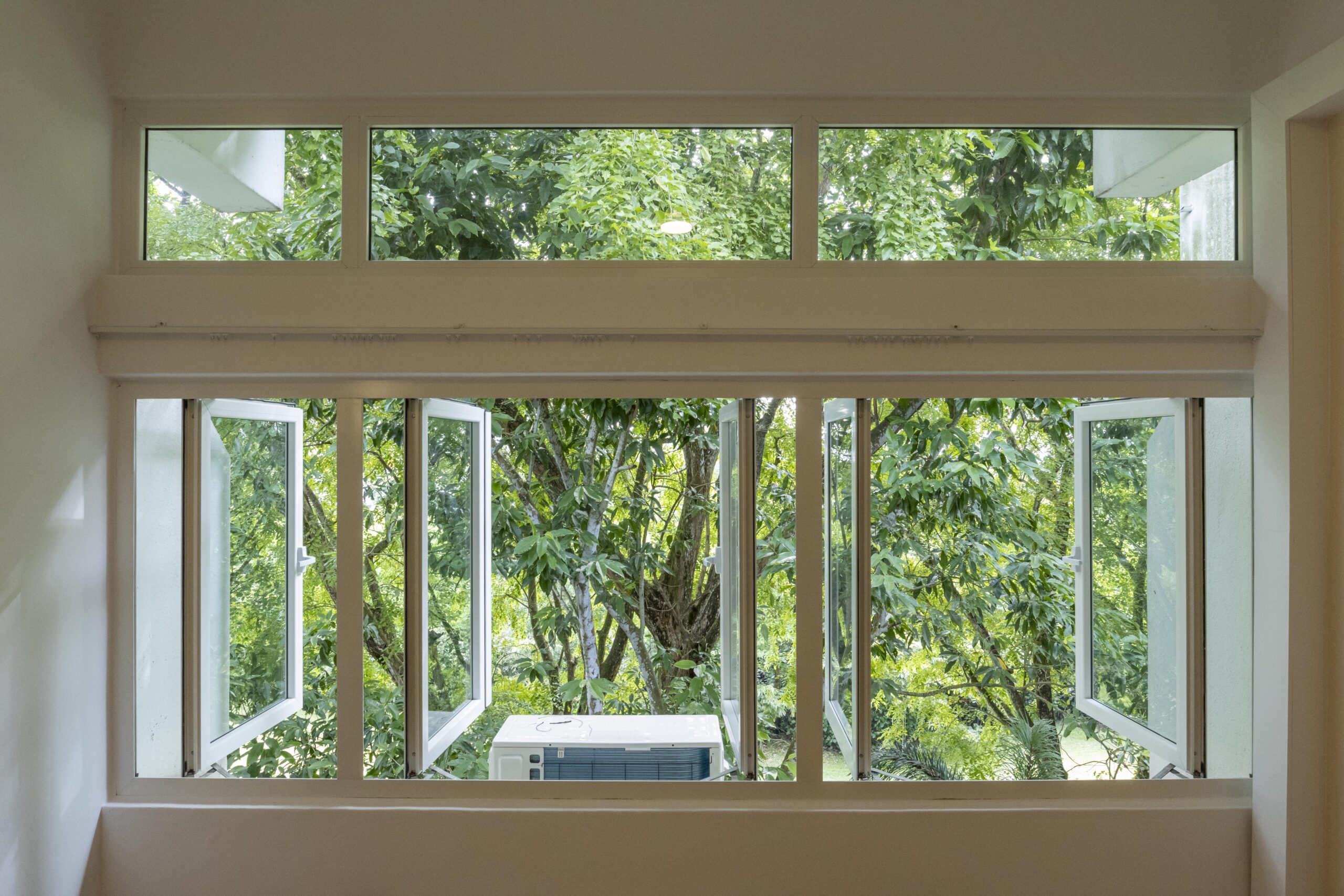 Interior view of installed Euro profile windows