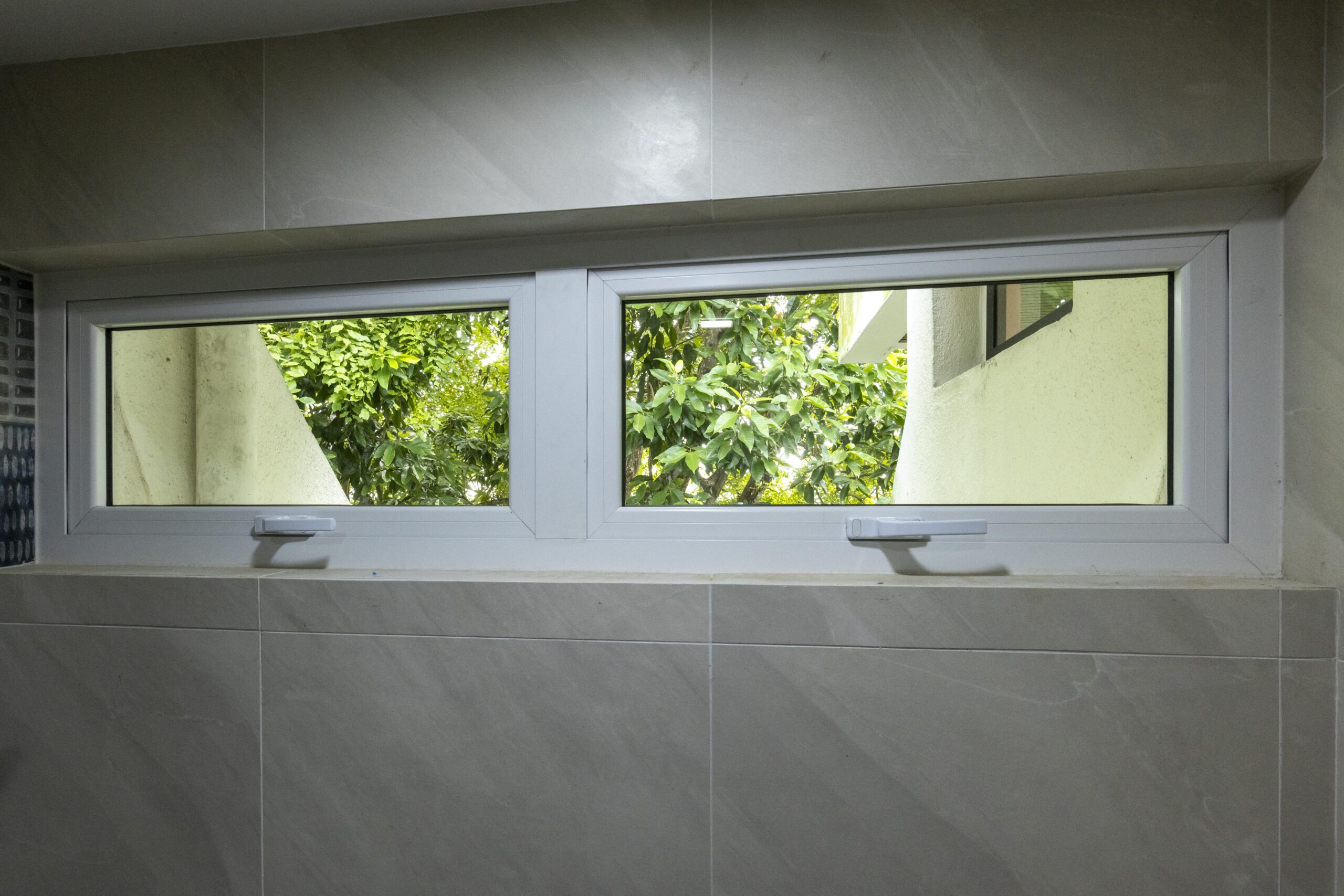 Interior view of installed Euro profile windows